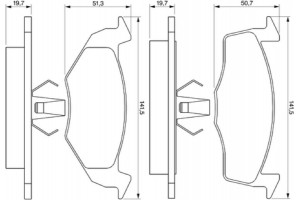 Bosch Σετ τακάκια, Δισκόφρενα - 0 986 424 347