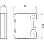 Bosch Σετ τακάκια, Δισκόφρενα - 0 986 424 358