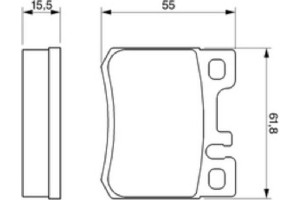Bosch Σετ τακάκια, Δισκόφρενα - 0 986 424 358