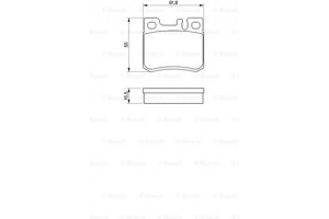 Bosch Σετ τακάκια, Δισκόφρενα - 0 986 424 358