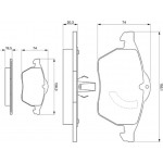 Bosch Σετ τακάκια, Δισκόφρενα - 0 986 424 360