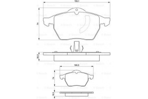 Bosch Σετ τακάκια, Δισκόφρενα - 0 986 424 360