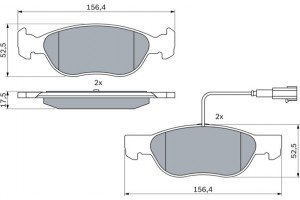 Bosch Σετ τακάκια, Δισκόφρενα - 0 986 424 362
