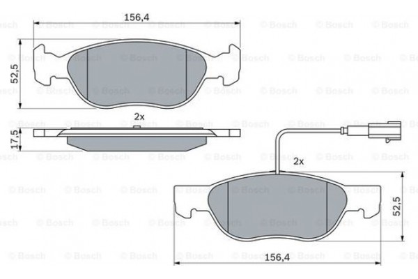 Bosch Σετ τακάκια, Δισκόφρενα - 0 986 424 362