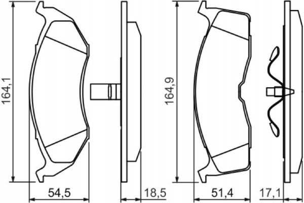 Bosch Σετ τακάκια, Δισκόφρενα - 0 986 424 363