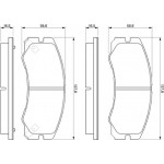 Bosch Σετ τακάκια, Δισκόφρενα - 0 986 424 366 Bosch Σετ τακάκια, Δισκόφρενα - 0 986 424 366