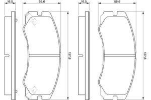 Bosch Σετ τακάκια, Δισκόφρενα - 0 986 424 366