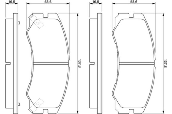 Bosch Σετ τακάκια, Δισκόφρενα - 0 986 424 366 Bosch Σετ τακάκια, Δισκόφρενα - 0 986 424 366