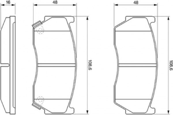 Bosch Σετ τακάκια, Δισκόφρενα - 0 986 424 369