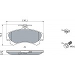 Bosch Σετ τακάκια, Δισκόφρενα - 0 986 424 371