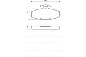 Bosch Σετ τακάκια, Δισκόφρενα - 0 986 424 373