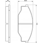 Bosch Σετ τακάκια, Δισκόφρενα - 0 986 424 382