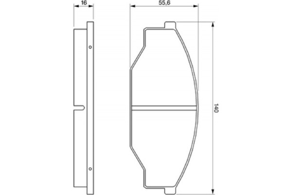 Bosch Σετ τακάκια, Δισκόφρενα - 0 986 424 382