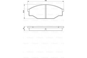 Bosch Σετ τακάκια, Δισκόφρενα - 0 986 424 382