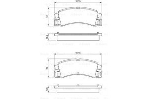 Bosch Σετ τακάκια, Δισκόφρενα - 0 986 424 383