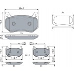 Bosch Σετ τακάκια, Δισκόφρενα - 0 986 424 384
