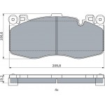 Bosch Σετ τακάκια, Δισκόφρενα - 0 986 424 387