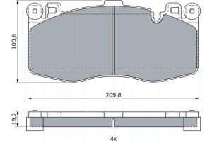 Bosch Σετ τακάκια, Δισκόφρενα - 0 986 424 387