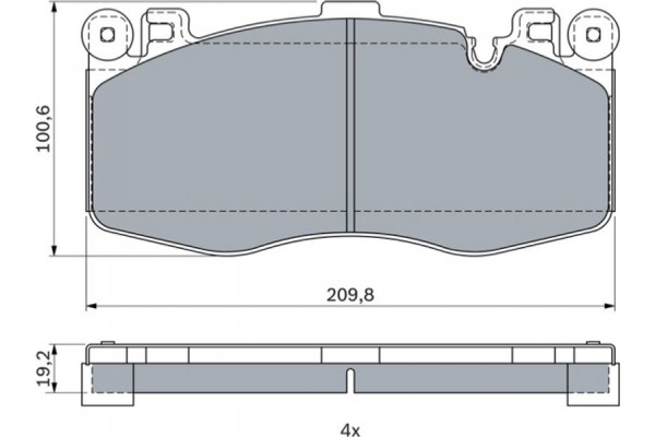 Bosch Σετ τακάκια, Δισκόφρενα - 0 986 424 387