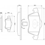 Bosch Σετ τακάκια, Δισκόφρενα - 0 986 494 008 Bosch Σετ τακάκια, Δισκόφρενα - 0 986 494 008