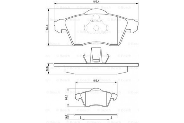 Bosch Σετ τακάκια, Δισκόφρενα - 0 986 494 008