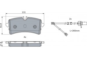Bosch Σετ τακάκια, Δισκόφρενα - 0 986 424 404