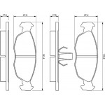 Bosch Σετ τακάκια, Δισκόφρενα - 0 986 424 410 Bosch Σετ τακάκια, Δισκόφρενα - 0 986 424 410