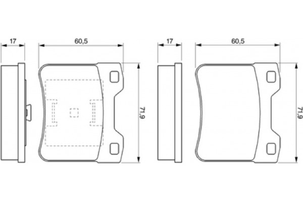 Bosch Σετ τακάκια, Δισκόφρενα - 0 986 424 411