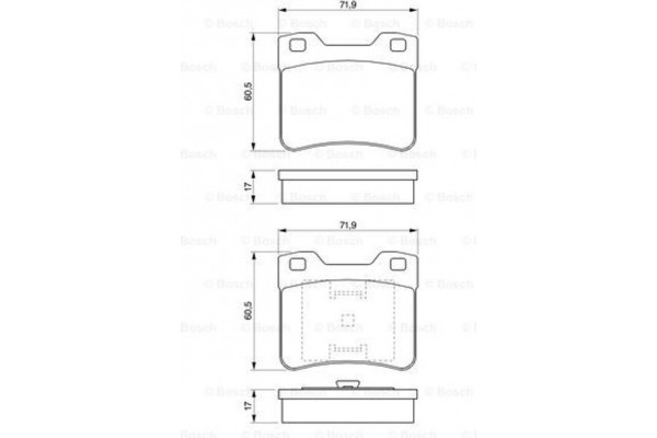 Bosch Σετ τακάκια, Δισκόφρενα - 0 986 424 411