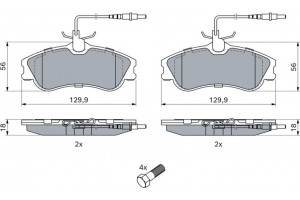 Bosch Σετ τακάκια, Δισκόφρενα - 0 986 424 414