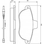 Bosch Σετ τακάκια, Δισκόφρενα - 0 986 424 415
