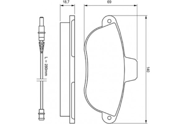 Bosch Σετ τακάκια, Δισκόφρενα - 0 986 424 415