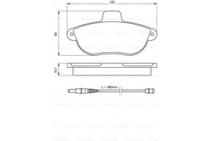 Bosch Σετ τακάκια, Δισκόφρενα - 0 986 424 415