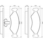 Bosch Σετ τακάκια, Δισκόφρενα - 0 986 424 416