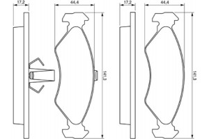 Bosch Σετ τακάκια, Δισκόφρενα - 0 986 424 416