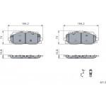 Bosch Σετ τακάκια, Δισκόφρενα - 0 986 424 429