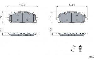 Bosch Σετ τακάκια, Δισκόφρενα - 0 986 424 429