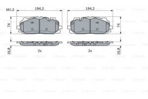 Bosch Σετ τακάκια, Δισκόφρενα - 0 986 424 429