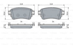 Bosch Σετ τακάκια, Δισκόφρενα - 0 986 424 437