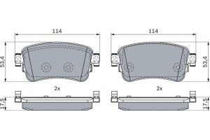 Bosch Σετ τακάκια, Δισκόφρενα - 0 986 424 437