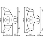 Bosch Σετ τακάκια, Δισκόφρενα - 0 986 424 449
