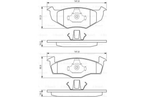 Bosch Σετ τακάκια, Δισκόφρενα - 0 986 424 449