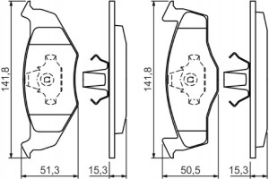 Bosch Σετ τακάκια, Δισκόφρενα - 0 986 424 449