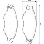 Bosch Σετ τακάκια, Δισκόφρενα - 0 986 424 453