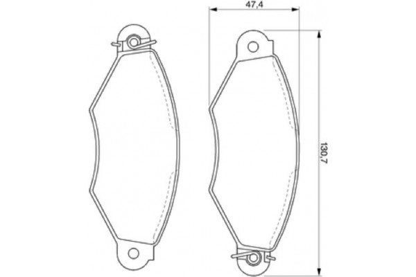 Bosch Σετ τακάκια, Δισκόφρενα - 0 986 424 453