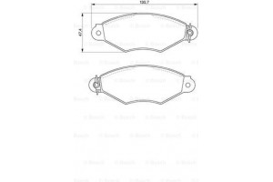 Bosch Σετ τακάκια, Δισκόφρενα - 0 986 424 453