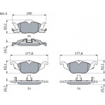 Bosch Σετ τακάκια, Δισκόφρενα - 0 986 424 456