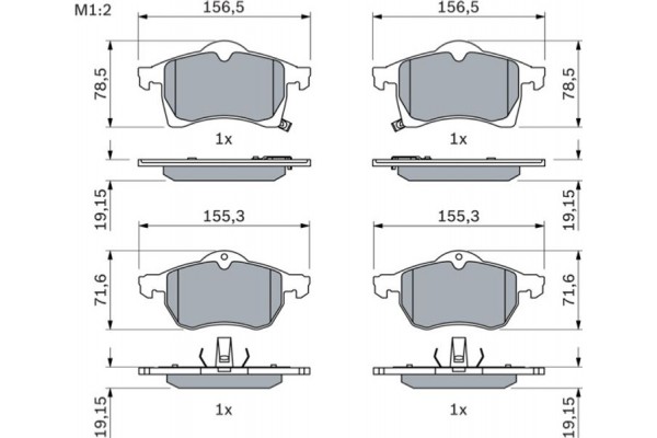 Bosch Σετ τακάκια, Δισκόφρενα - 0 986 424 457