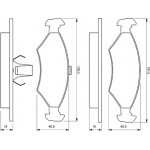 Bosch Σετ τακάκια, Δισκόφρενα - 0 986 424 462