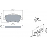 Bosch Σετ τακάκια, Δισκόφρενα - 0 986 424 469